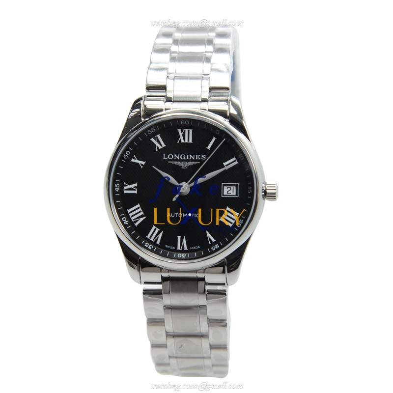 Longines MASTER L2.518.4.51.6 Automatic Black Dial Stainless Steel Replica Watch - Image 2