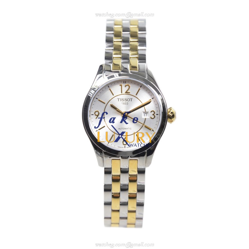 Tissot T038.007.22.037.00 T-Classic Replica Watch, Automatic, White Dial, 28mm Steel Case - Image 2
