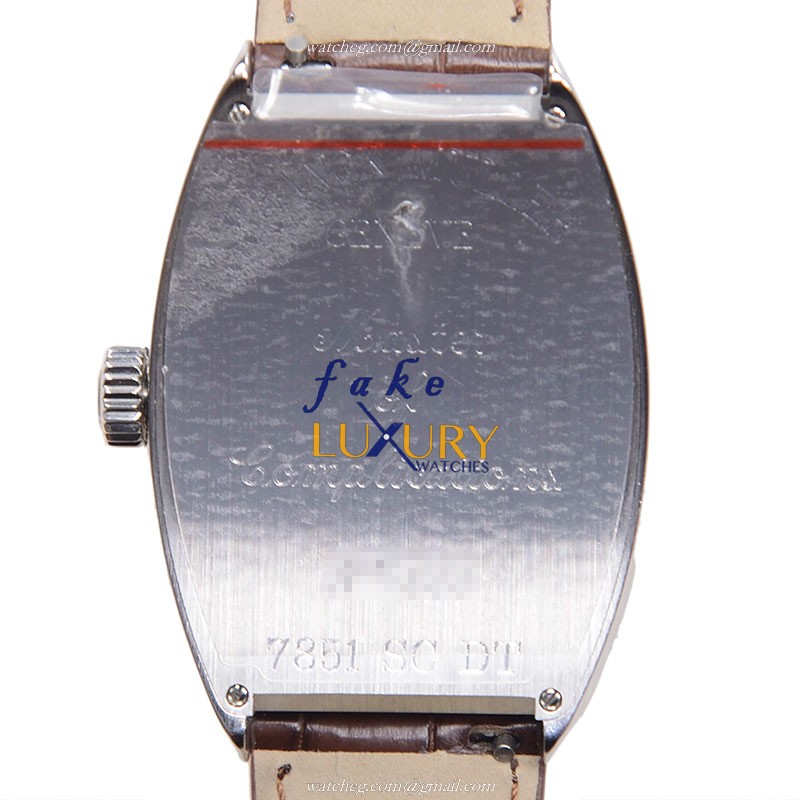 Franck Muller 7851 SC DT AC Cintree Curvex Replica Watch, Silver Dial, Steel Case, Automatic - Image 3