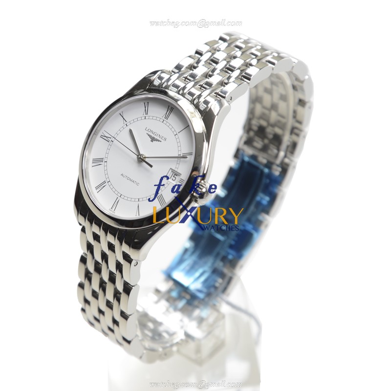 Longines Elegant Series L4.898.4.11.6 Replica Watch, White Dial, Steel Bracelet, Automatic - Image 3