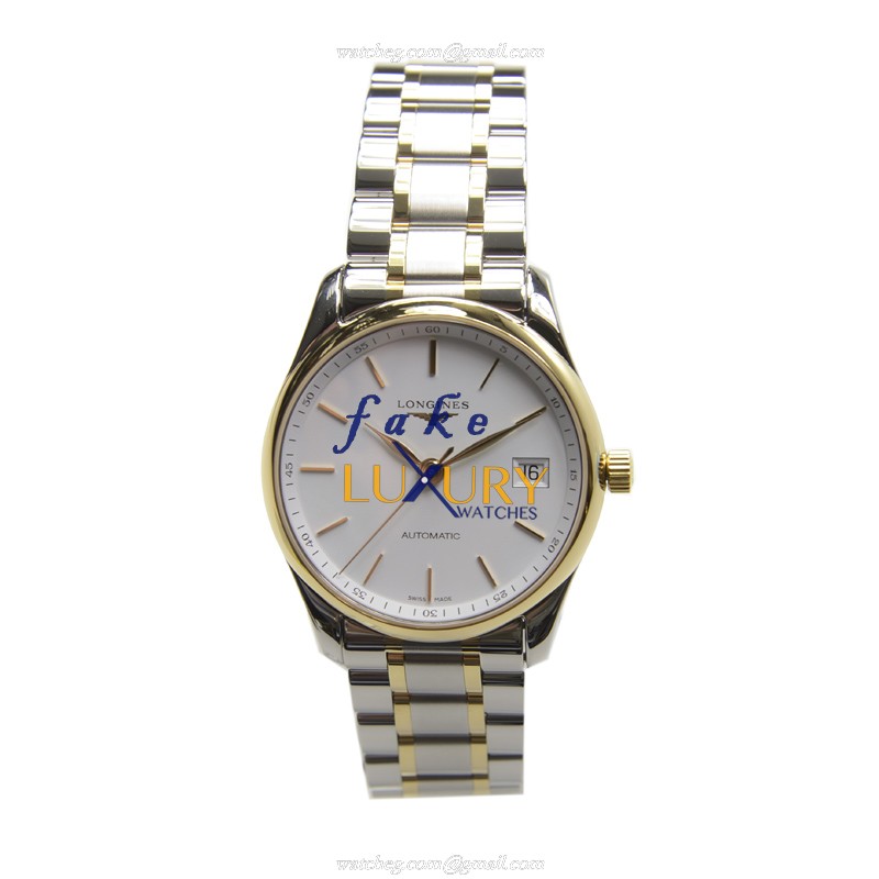 Longines L2.518.5.12.7 Master Auto 18kt Gold Steel Case Replica Watch - Image 2