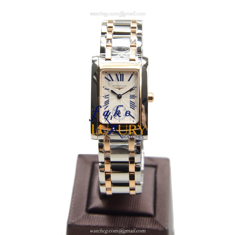Longines L5.502.5.71.7 Dolce Vita Replica Watch With Quartz Movement Silver Dial 18kt Rose Gold And - Image 2