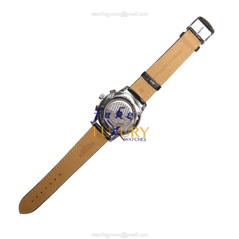 -Longines-L2.780.4.18.0-HERITAGE-Automatic-Swiss-Movement-41mm-White-Dial-Black-Alligator-Strap-R - Image 3