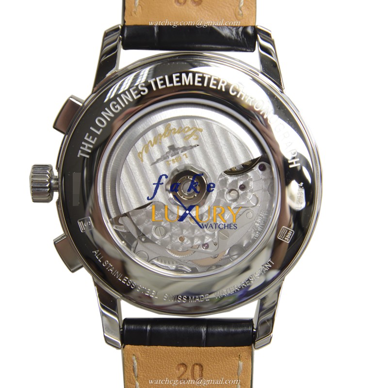 -Longines-L2.780.4.18.0-HERITAGE-Automatic-Swiss-Movement-41mm-White-Dial-Black-Alligator-Strap-R - Image 4