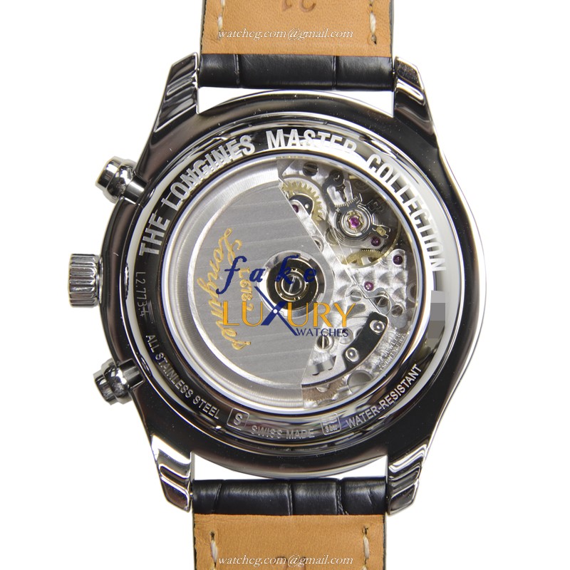 Longines L2.773.4.51.7 Master Replica Watch Automatic Black Dial Steel Case - Image 4