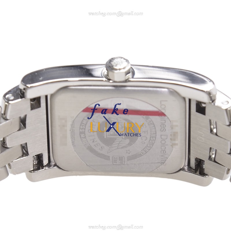 - L5.155.4.84.6 - Longines Dolce Vita Quartz Replica Watch - Stainless Steel Case - White Dial - Image 4