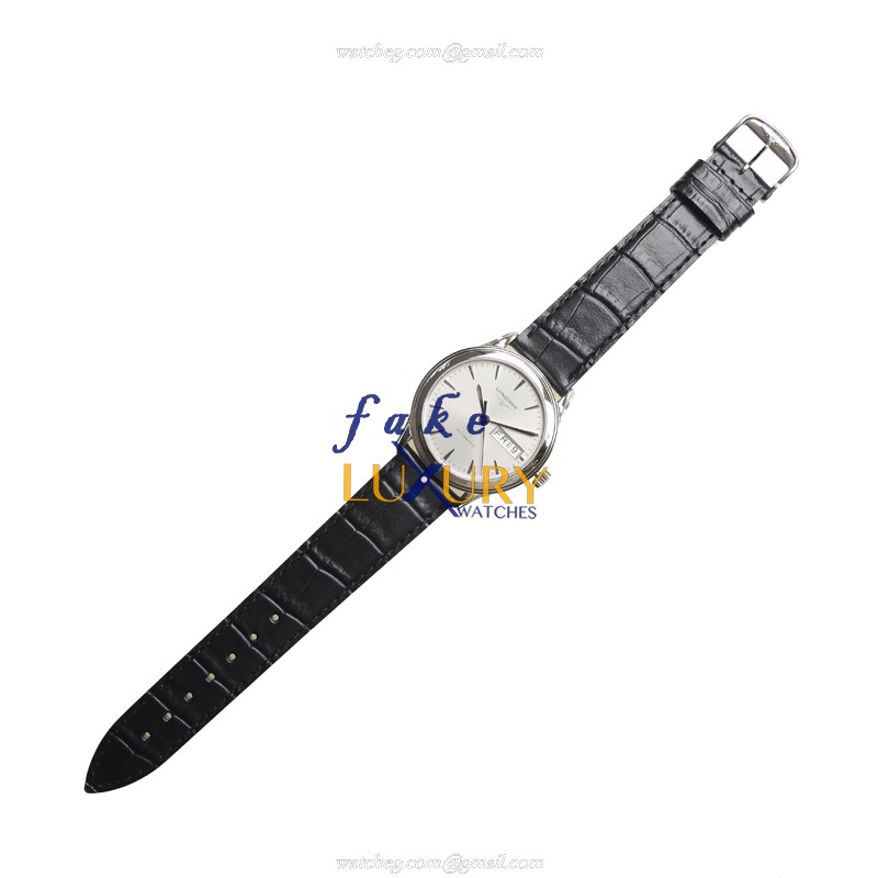 Longines L4.799.4.72.2 Flagship Replica Watch, Gray Dial, Steel Case, Automatic Movement - Image 2