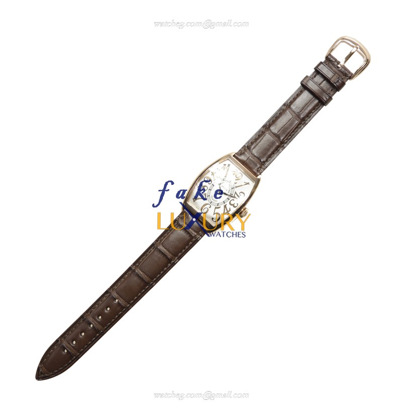Franck Muller 2852 QZ REL 5N CINTREE CURVEX Quartz 18kt Rose Gold Replica Watch - Luxury Swiss Clone - Image 2