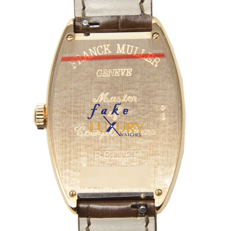 Franck Muller 2852 QZ REL 5N CINTREE CURVEX Quartz 18kt Rose Gold Replica Watch - Luxury Swiss Clone - Image 3