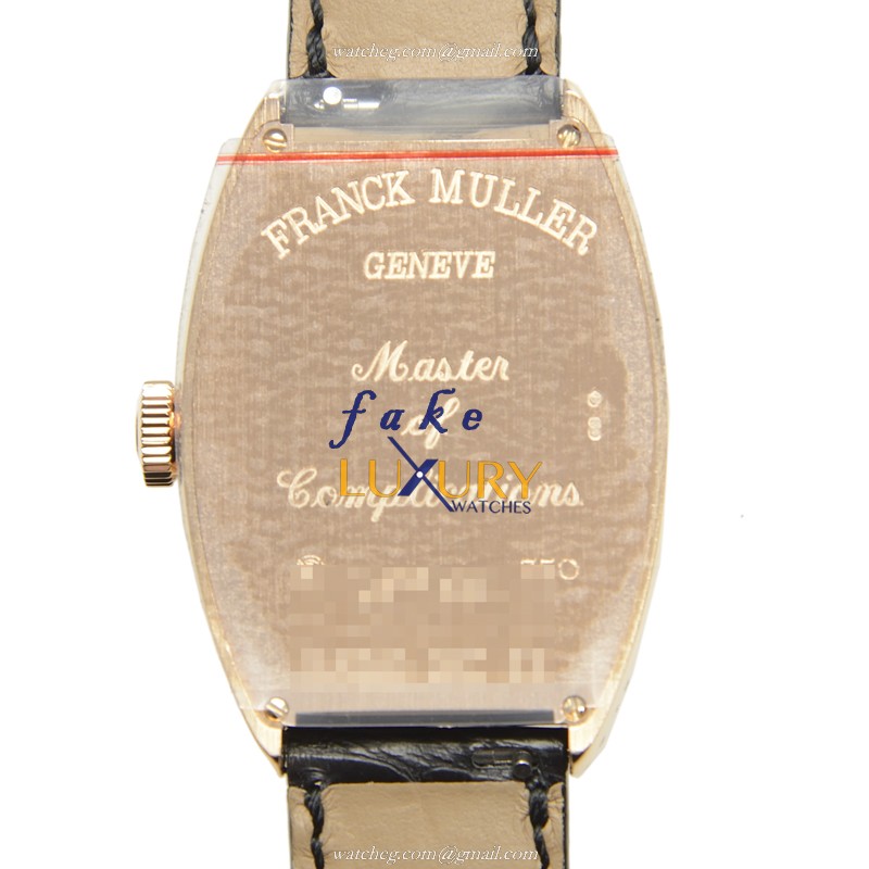 Franck Muller 5850SCD5N CINTREE CURVEX Auto 18kt Rose Gold Diamond Replica Watch - Image 3