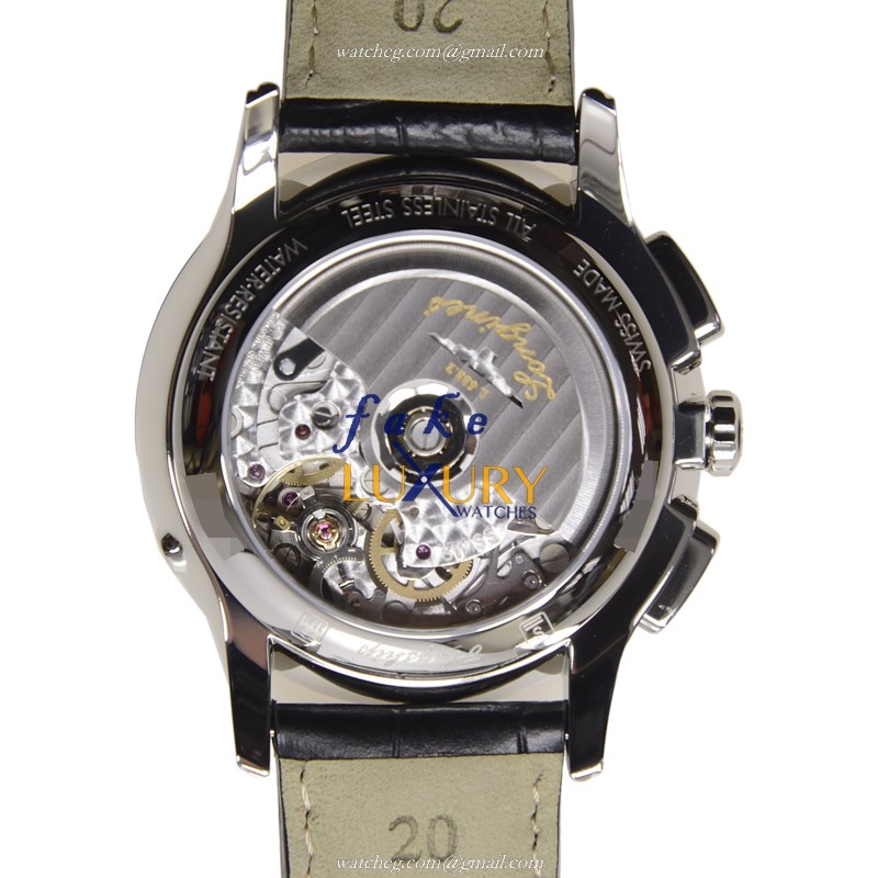 Longines FLAGSHIP L4.803.4.12.2 | White Dial | Automatic | Steel | Alligator Strap | Replica Watch - Image 3
