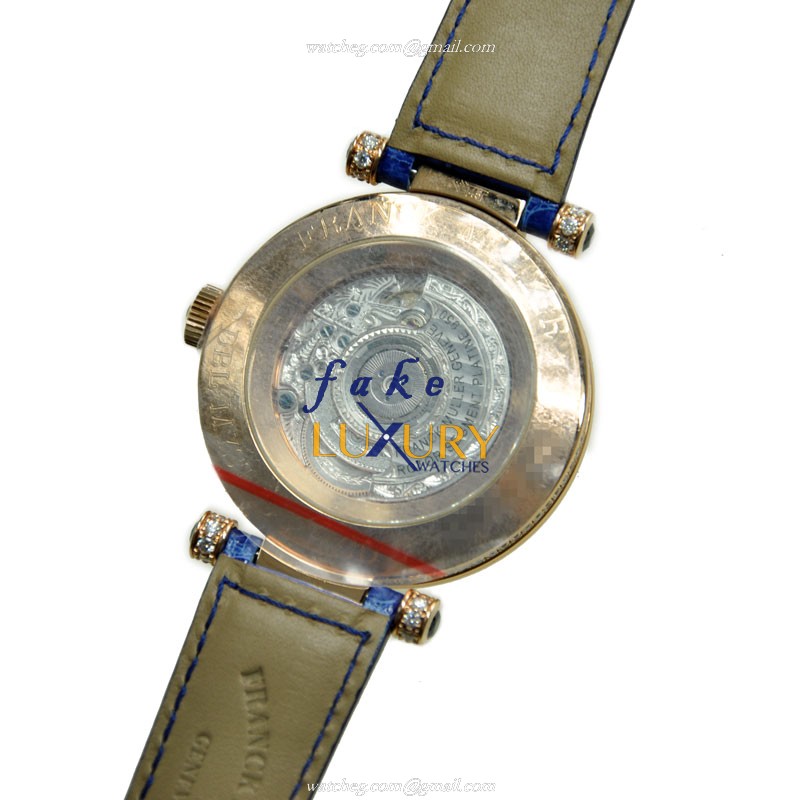 Franck Muller DM42D2RCD5N Double Mystery Replica Watch, Automatic, Rose Gold & Diamonds, Silver Dial - Image 3