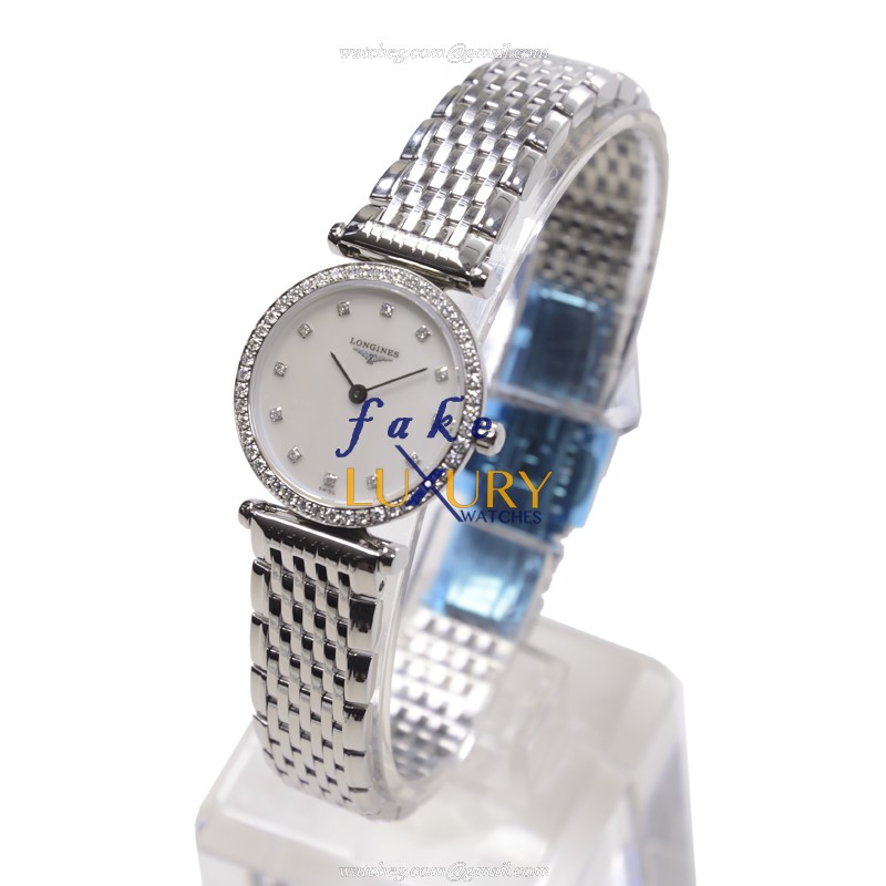 Longines La Grande Replica Watch L4.241.0.80.6, Quartz Movement, White Dial, Stainless Steel & - Image 3