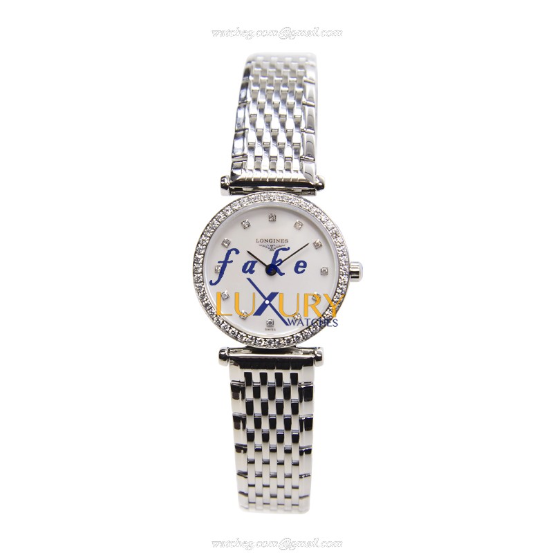 Longines La Grande Replica Watch L4.241.0.80.6, Quartz Movement, White Dial, Stainless Steel & - Image 2