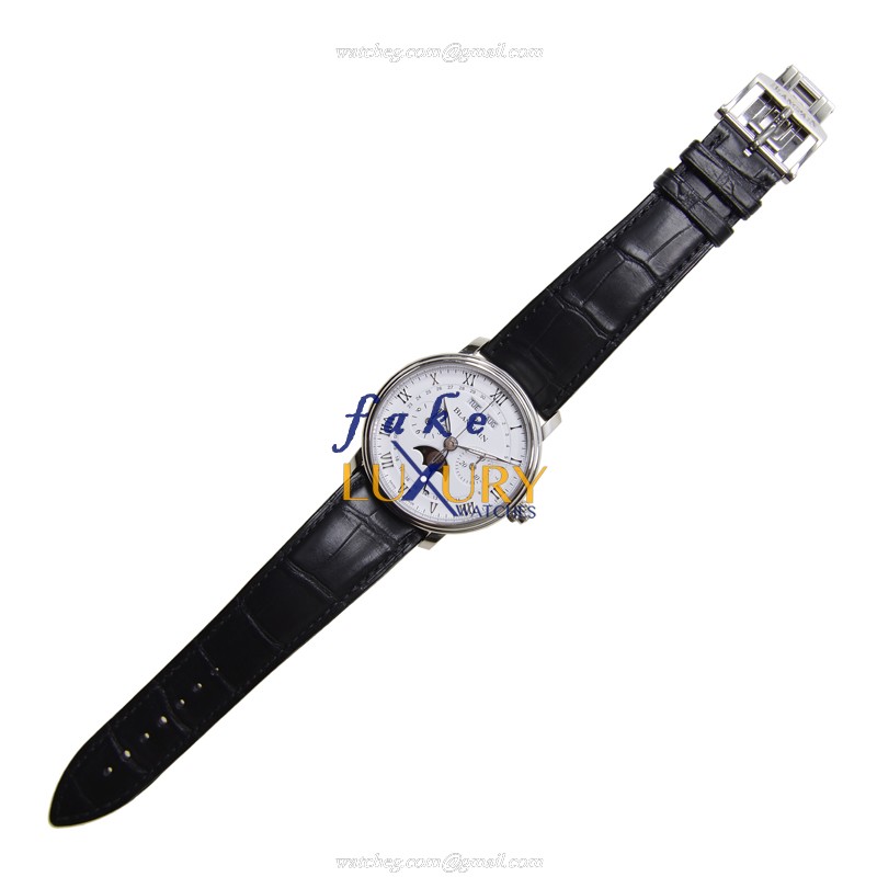 Blancpain Villeret 6685-1127-55B - Replica Watch - Automatic - Steel Case - White Dial - Alligator - Image 2