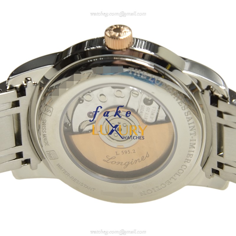 Longines L2.563.5.59.7 Saint Imier Replica Watch With Automatic Movement, 18kt Rose Gold Steel Case - Image 4