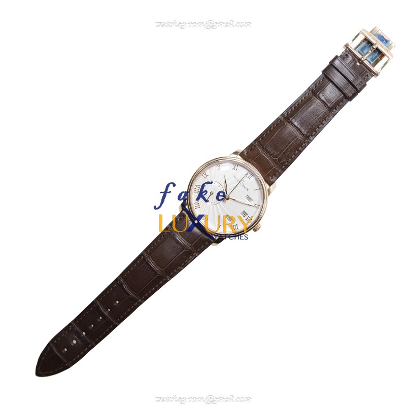 Blancpain 6670-3642-55B Villeret Replica Watch, Automatic, 18kt Rose Gold Case, Silvery White Dial - Image 2
