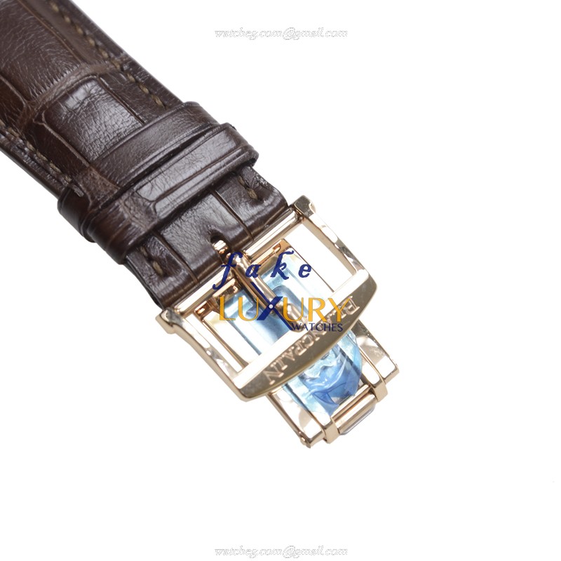 Blancpain 6670-3642-55B Villeret Replica Watch, Automatic, 18kt Rose Gold Case, Silvery White Dial - Image 3