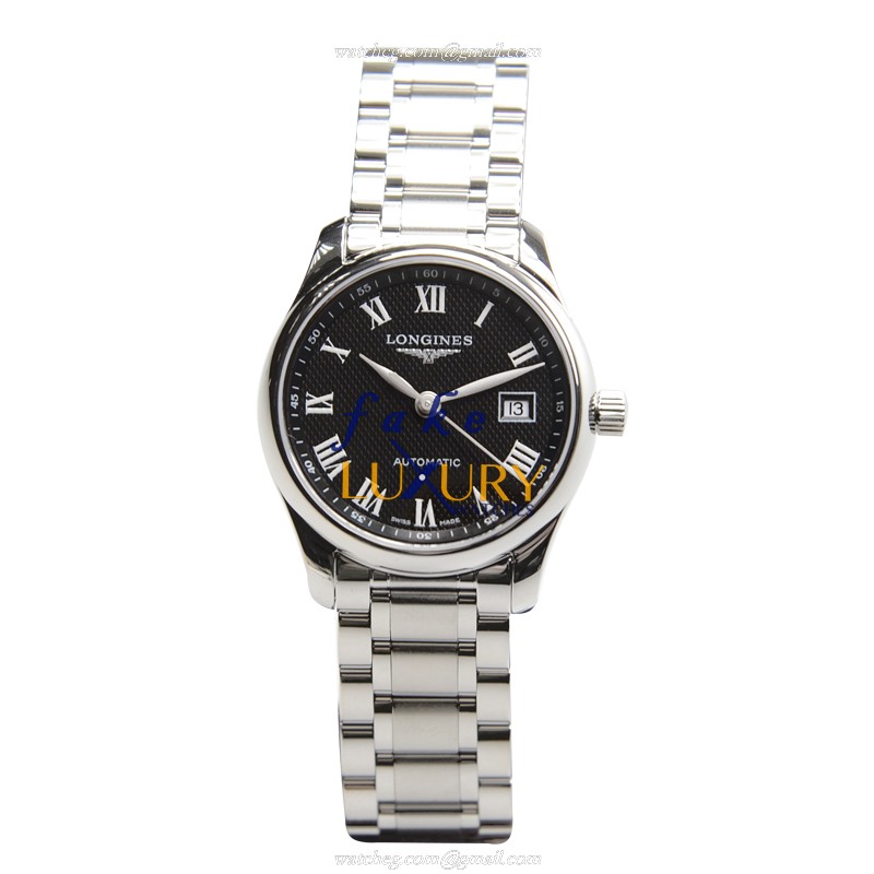 Longines L2.257.4.51.6 MASTER Automatic Black Dial Stainless Steel Replica Watch - Image 2