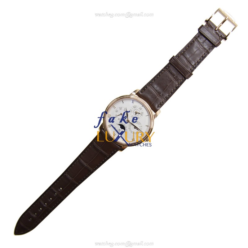 Blancpain 6057-3642-55A Replica Watch, White Dial, 38mm Rose Gold Case, Automatic - Image 2