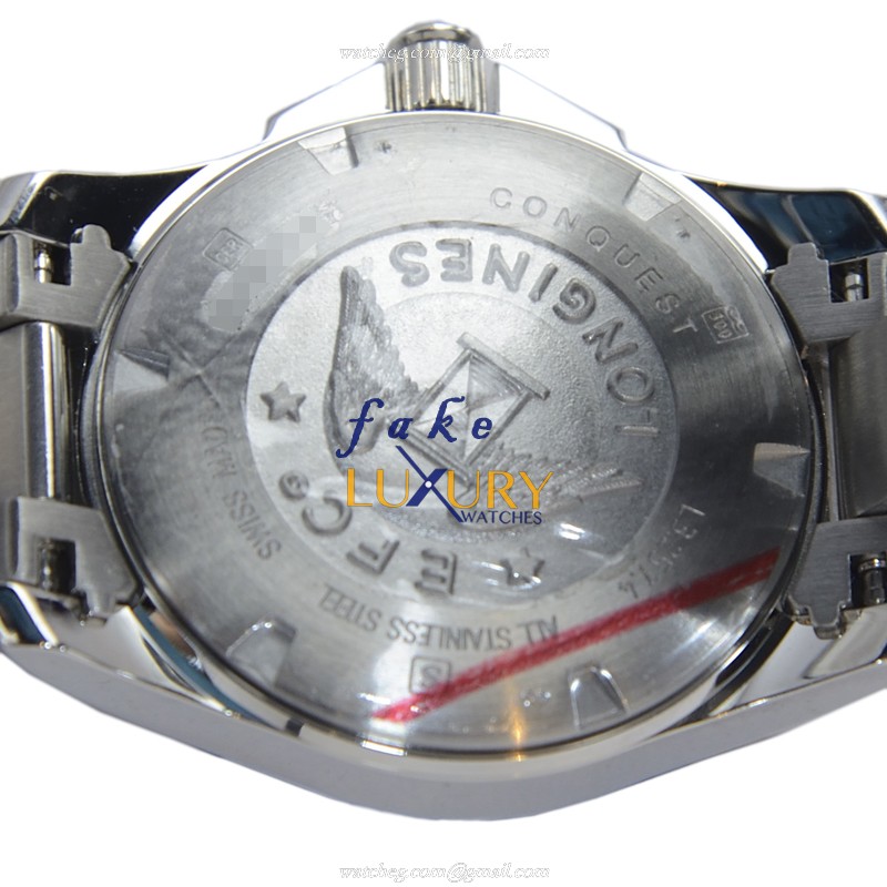 Longines Conquest - L3.257.4.56.6 - Replica Watch - Quartz Movement - Stainless Steel Case - Black - Image 4