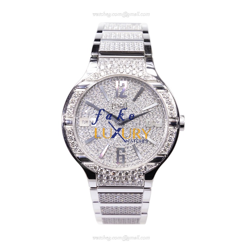 Piaget G0A36226 Replica Watch, 40mm White Gold & Diamond Case, Automatic, White Dial - Image 2