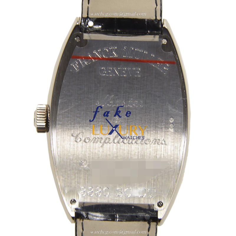 Franck Muller 8880 SC DT OG CINTREE CURVEX Automatic White Gold Replica Watch, White Dial - Image 3