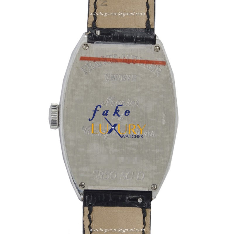 Franck Muller 5850 SC D OG - Replica Watch - Automatic - 18kt White Gold & Diamond - Silver Dial - Image 3
