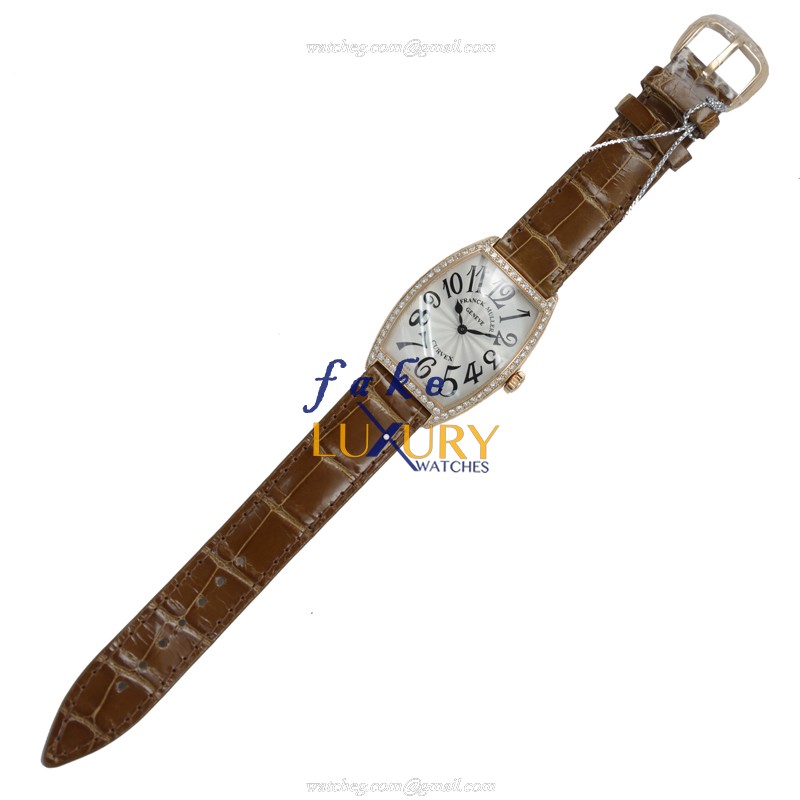 Franck Muller 2852 QZ D 1R 5N Master of Complication Quartz Rose Gold - Silver Dial - Replica Watch - Image 2