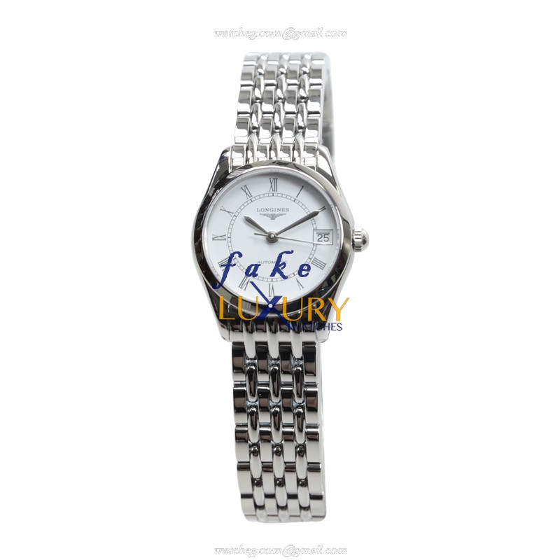 Longines Elegant Series L4.398.4.11.6 Automatic White Dial Silver Stainless Steel Watch Replica - Image 2