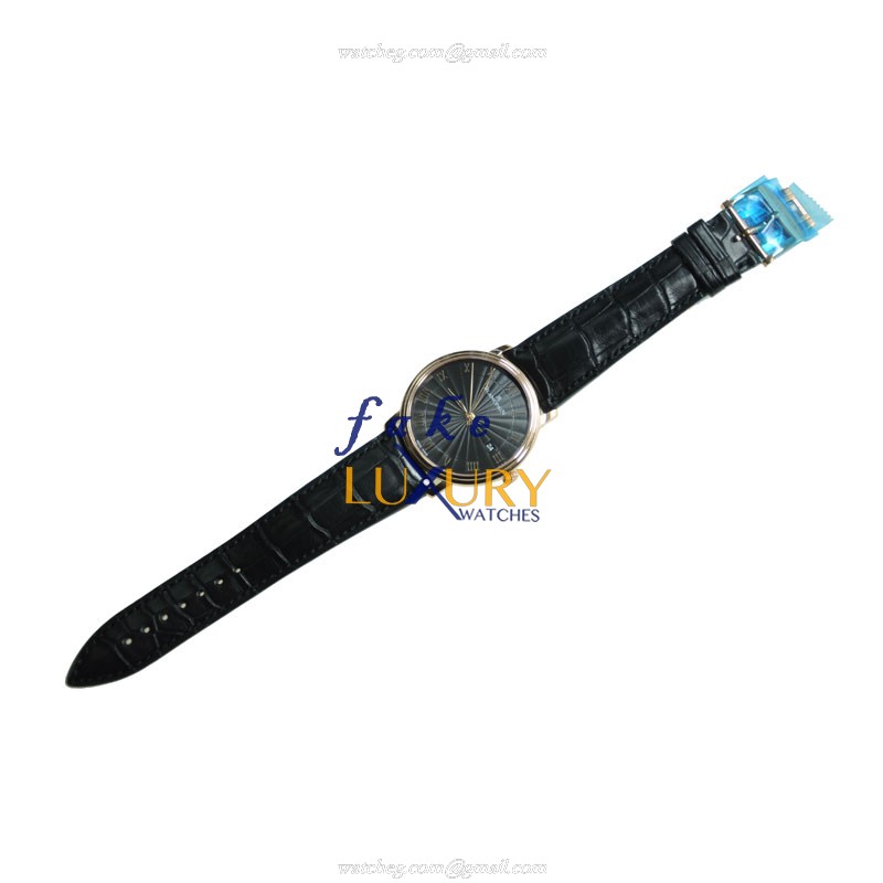 Blancpain 6651-3630-55B Villeret Automatic 18kt Rose Gold Black Dial Replica Watch - Image 2