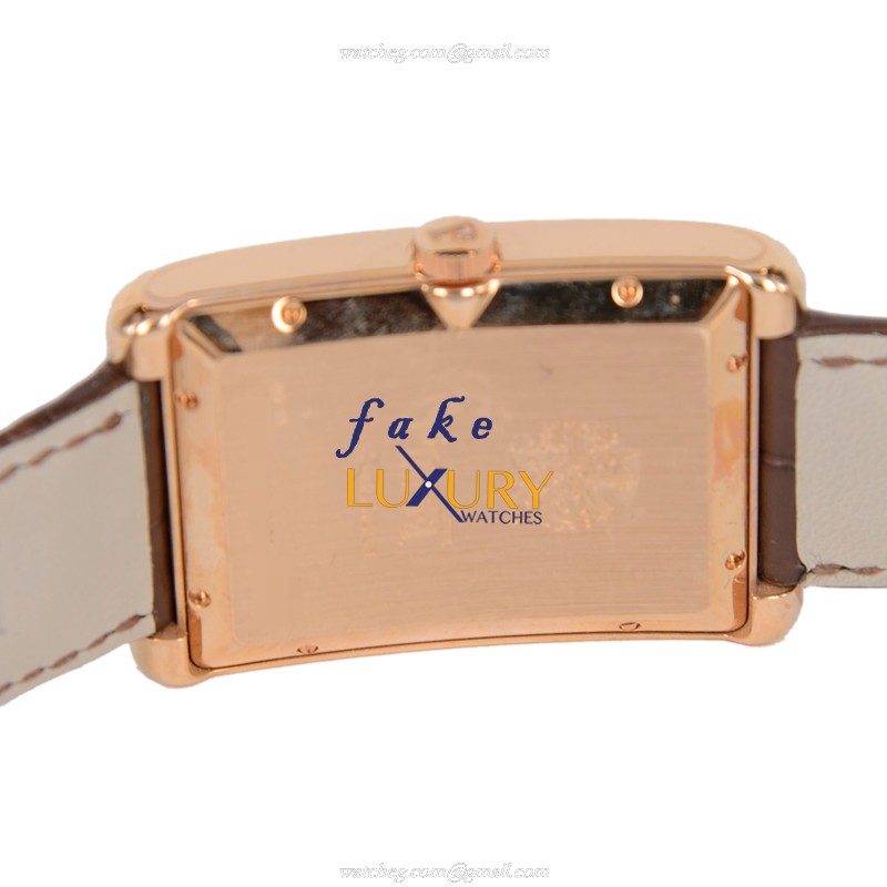 Piaget G0A33062 Black Tie Replica Watch Automatic Rose Gold White Dial Brown Alligator Strap - Image 3
