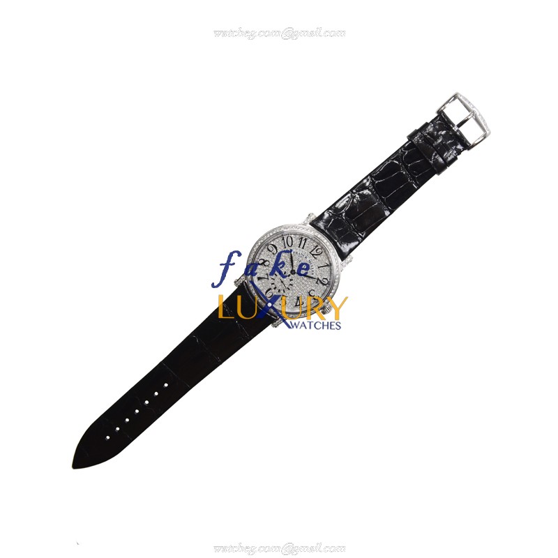 Franck Muller 7421 B S6 D CD OG Replica Watch, Silver Dial, 18kt White Gold & Diamond Case - Image 2