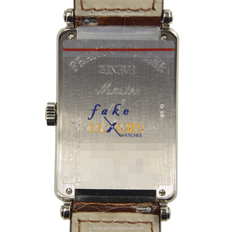 Franck Muller Long Island 1002 QZ OG Quartz 18kt White Gold Silver Dial Replica Watch - Image 3