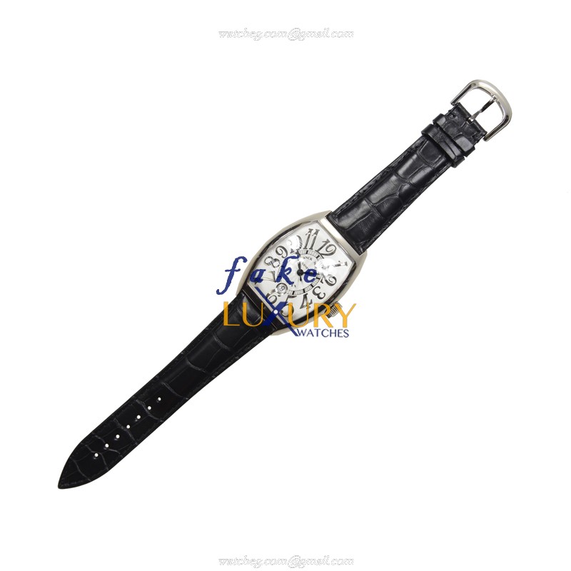 Franck Muller 8880 SC DT REL OG Replica Watch, Silver Dial, 18kt White Gold Case, Automatic - Image 2