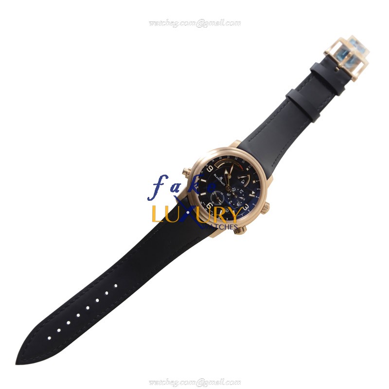Blancpain 2841-3630-64B LEMAN Replica Watch, Automatic Movement, Black Dial, Rose Gold Case - Image 2