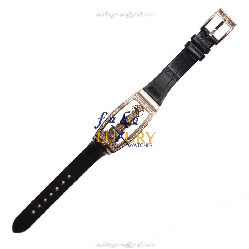 Corum 113.102.85/0001.0000/1131028500010000 BRIDGE Replica Watch, 18kt Rose Gold & Diamonds - Image 2