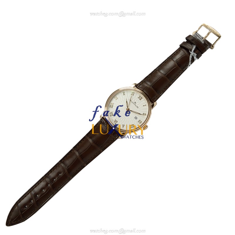 Blancpain 6651C-3642-55A Villeret Replica Watch, Automatic Movement, Rose Gold Case, Silver Dial - Image 2