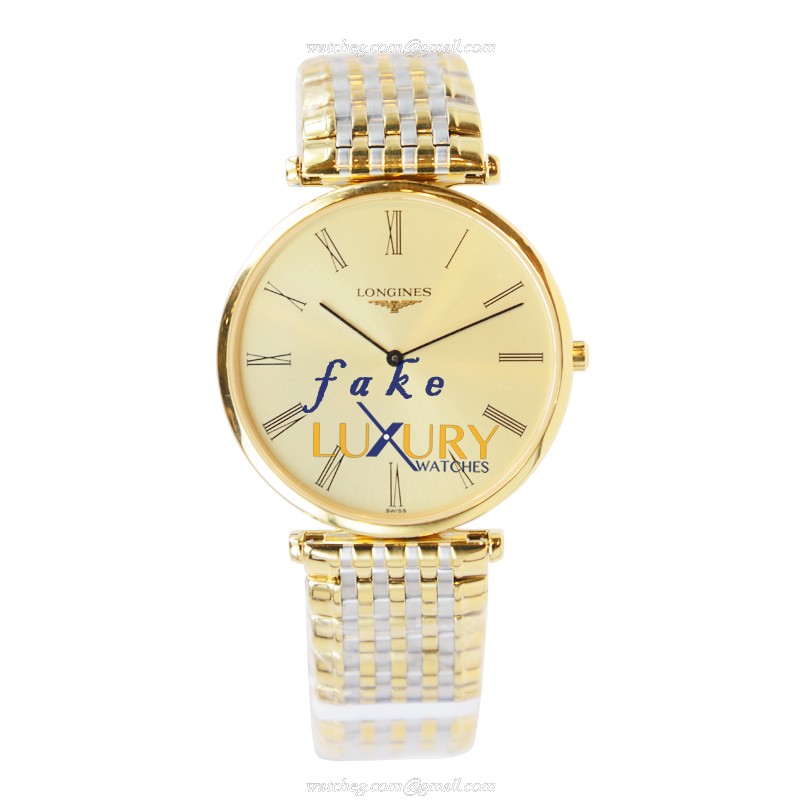 Longines L4.800.2.31.7 La Grande - Replica Watch - Quartz - PVD Gold Case - Gold Dial - 35mm - Image 2