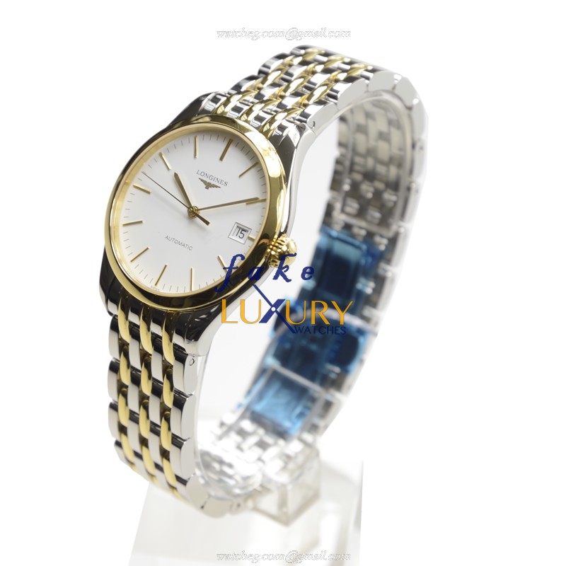 Longines L4.898.3.12.7 ELEGANT Series Auto PVD Gold Replica Watch - Image 3