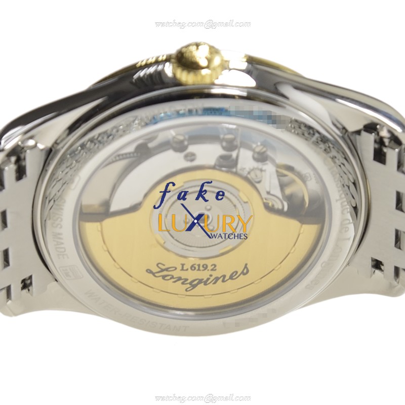 Longines L4.898.3.12.7 ELEGANT Series Auto PVD Gold Replica Watch - Image 4