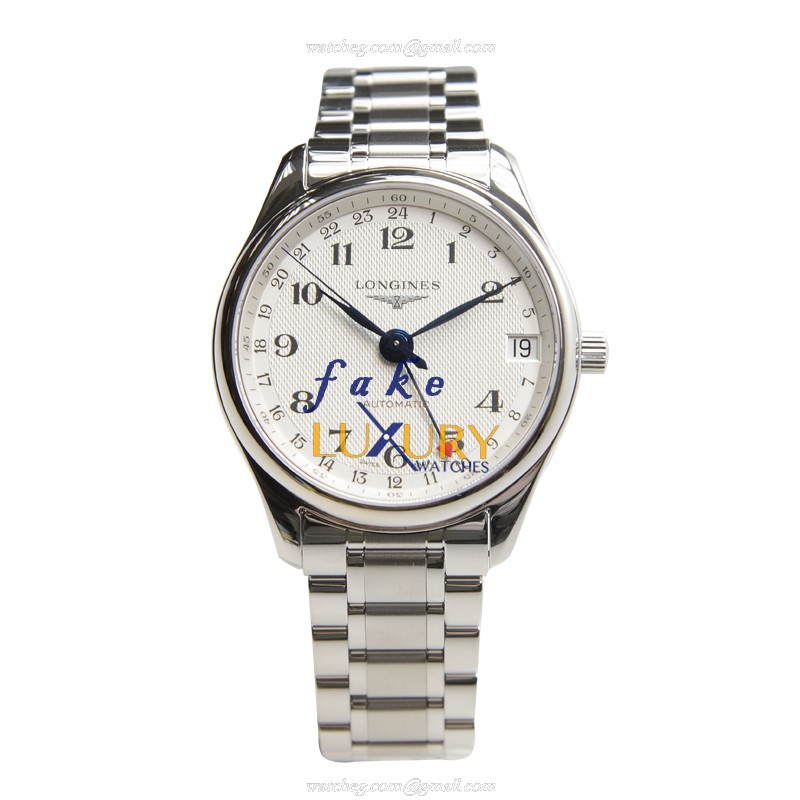 Longines L2.718.4.70.6 Master Replica Watch, Automatic, 42mm Steel Case, Silver Dial, Bracelet - Image 2