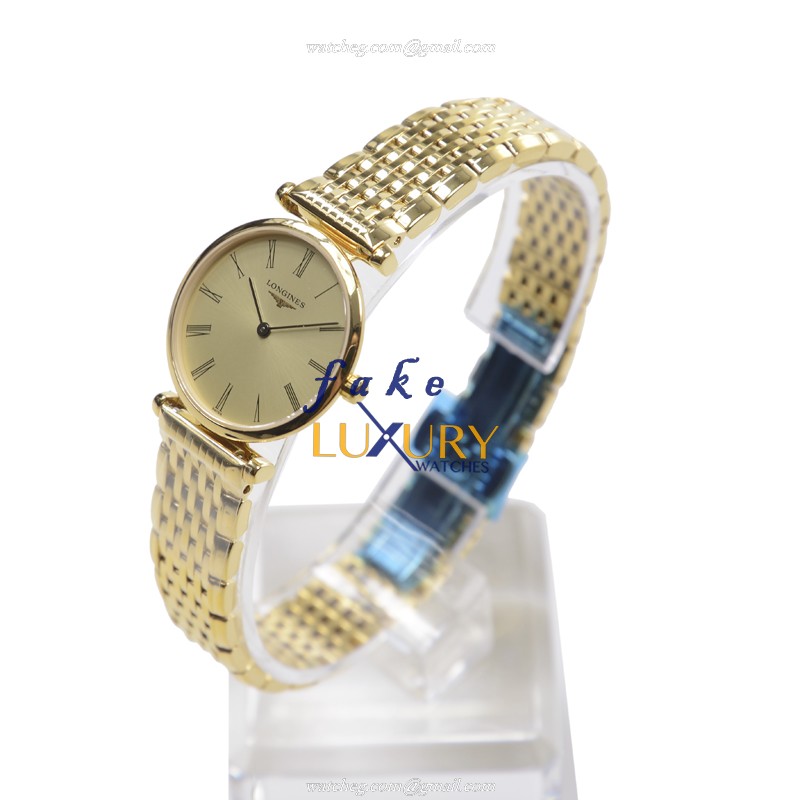 Longines La Grande L4.209.2.31.8 Quartz PVD Gold Dial Gold Strap Replica Watch - Image 2