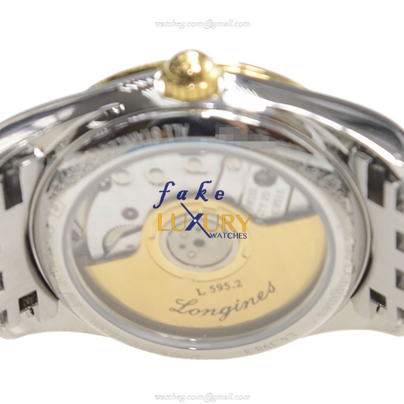 Longines Elegant Series L4.398.3.32.7 Automatic PVD Gold Replica Watch - Image 4