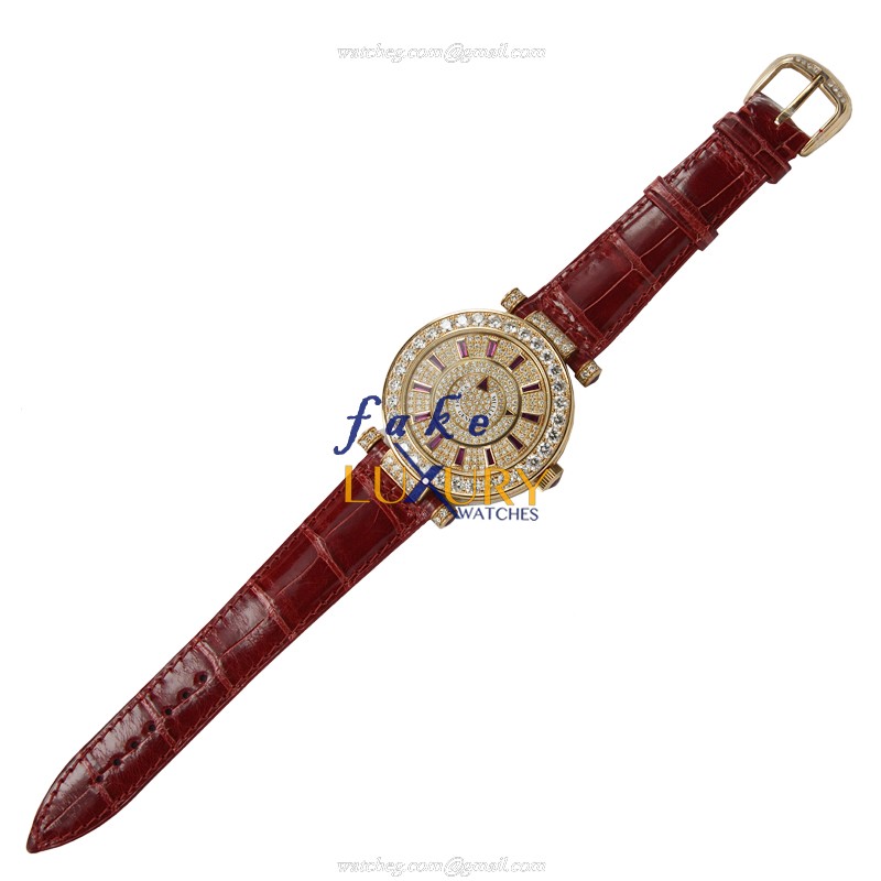 Franck Muller DM42D1RCD425N Replica Watch 18kt Rose Gold Auto Movement Sapphire Crystal Gold Dial - Image 2