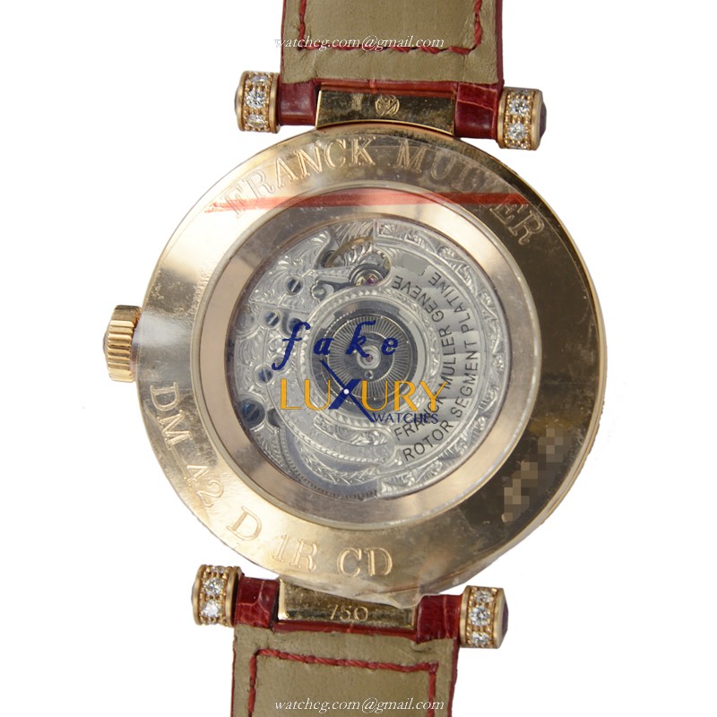 Franck Muller DM42D1RCD425N Replica Watch 18kt Rose Gold Auto Movement Sapphire Crystal Gold Dial - Image 3