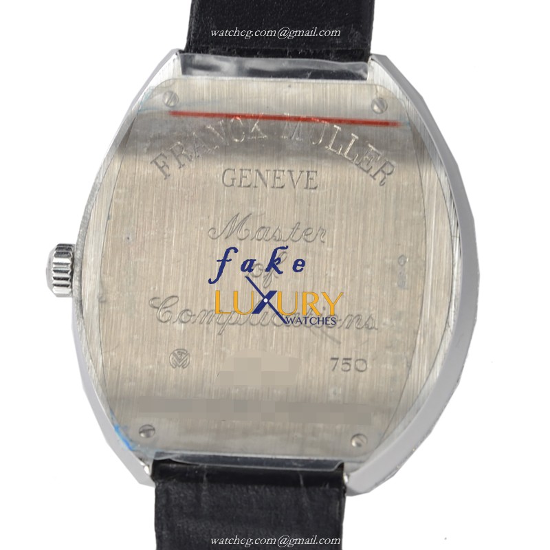 Franck Muller 3540 QZ A D4 CDWG Replica Watch, Quartz, Silver Dial, 18kt White Gold & Diamond Case - Image 3
