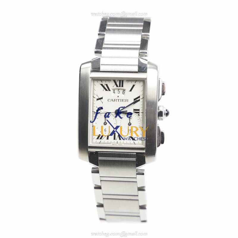 Cartier W51024Q3 Luxury Replica Watch, White Dial, Silver Steel Case, Swiss Quartz Movement - Image 2