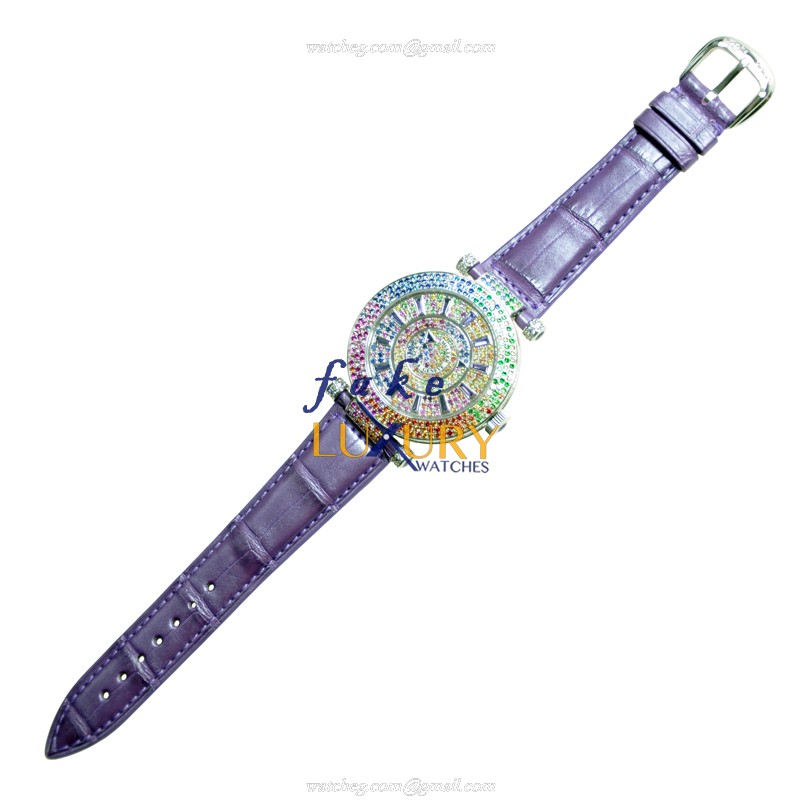 Franck Muller DM42 QTR SAI D3R CD OG QTRS AUTO 18kt White Gold Diamond Replica Watch - Image 3