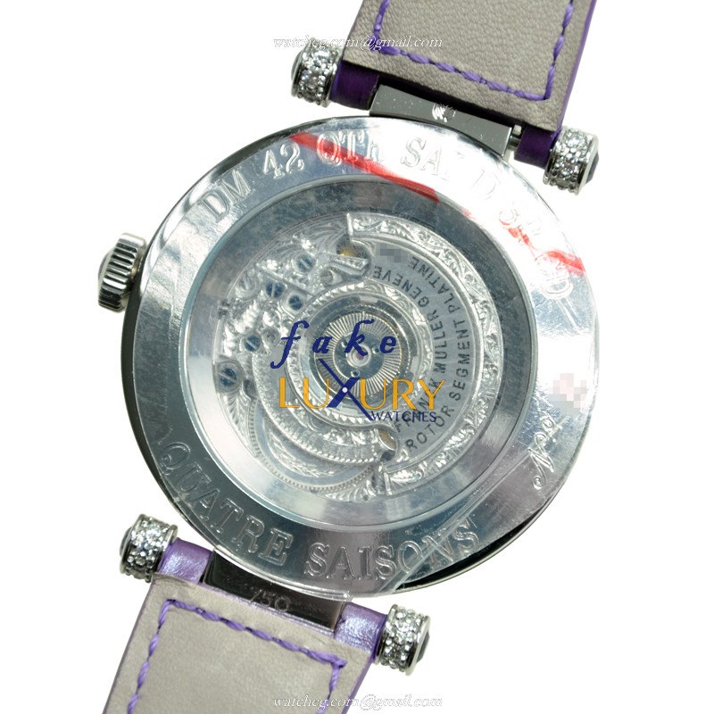 Franck Muller DM42 QTR SAI D3R CD OG QTRS AUTO 18kt White Gold Diamond Replica Watch - Image 4